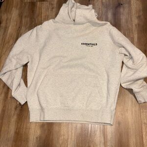 Essentials Men's Light Gray Hoodie